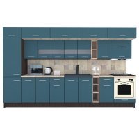 Bucatarie BIGMAR 370 B Wenge / Decor 0244